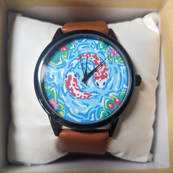 Hand painted men's watch - Picture 3 of 5